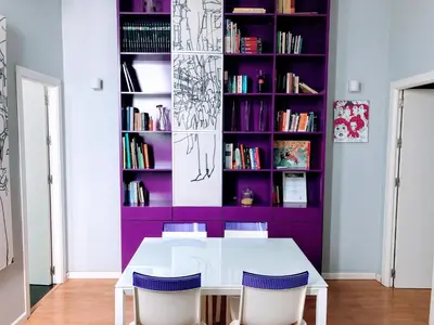 Biblioteca en el apartamento