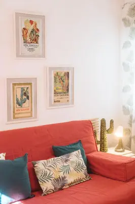 Zona de estar de HomeySeville-Precioso Apartamento San Juan de la Palma, Parking Optional