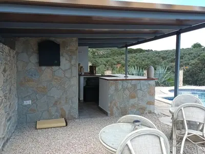 Un balcón o terraza de Hacienda la buena vida B&B en appartementen