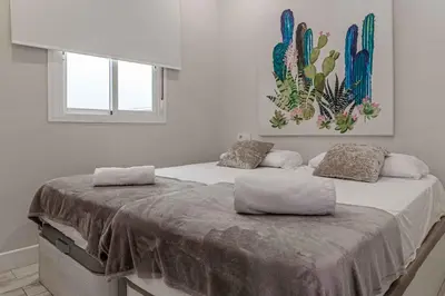 Cama o camas de una habitación en Apartamentos Recaredo 7 , 2ª planta