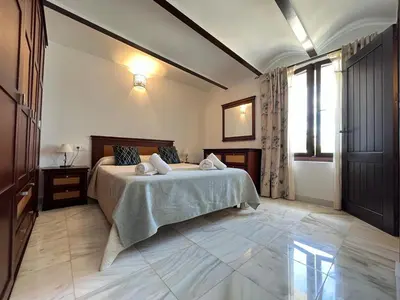 Cama o camas de una habitación en Cortijo Domínguez - Rural Experience