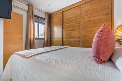 Cama o camas de una habitación en CASA DE ZALAMEA