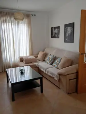Zona de estar de Casa nueva en Urbanización la Biznaga