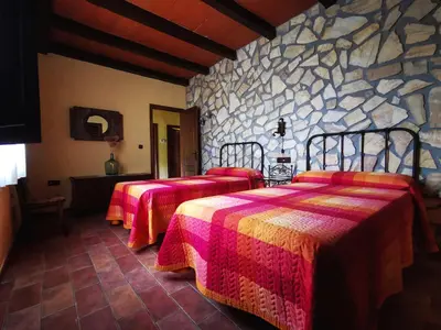 Cama o camas de una habitación en Casa Rural El Tejar Viejo