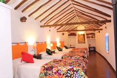 Cama o camas de una habitación en Casa Rural La Casa De Maita