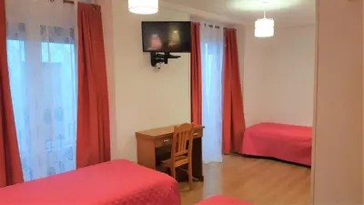 Cama o camas de una habitación en Pensión Martín