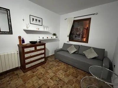 Zona de estar de Spacious Apartment with AC and central heating