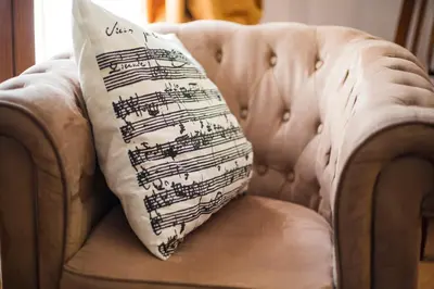 Zona de estar de La Casa del Maestro de Música
