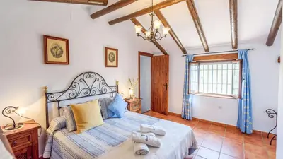 Cama o camas de una habitación en Los Huertos Antequera - La Higuera by Ruralidays