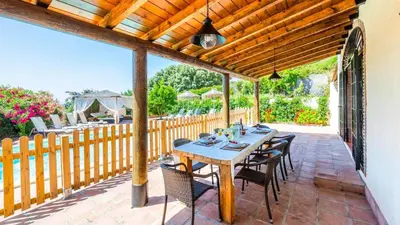 Un balcón o terraza de Casa Finca del Roble Antequera - La Higuera by Ruralidays