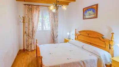 Cama o camas de una habitación en Casa El Mirador Montefrio by Ruralidays