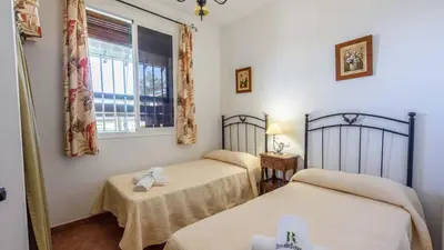 Cama o camas de una habitación en Casa La Choza de Mamuyo Montefrio by Ruralidays