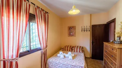 Cama o camas de una habitación en Villa Las Dehesas Casabermeja by Ruralidays