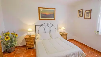 Cama o camas de una habitación en Cortijo La Monja Antequera - La Higuera by Ruralidays