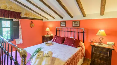 Cama o camas de una habitación en Mirador de Casablanca Priego de Cordoba by Ruralidays