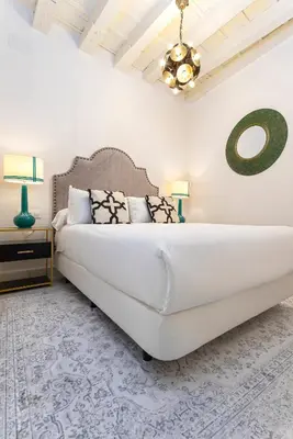 Cama o camas de una habitación en Genteel Home Feria
