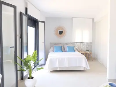 Cama o camas de una habitación en Los Balcones Largos