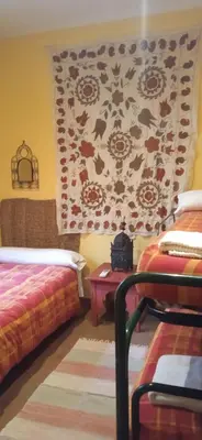 Cama o camas de una habitación en Casa rural La Vega