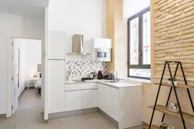 Una cocina o zona de cocina en Nine O Clock San Agustin Suites