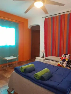 Cama o camas de una habitación en VILLA HISPANO-BRASILEÑA SALAR TELETRABAJO RECOMENDABlE