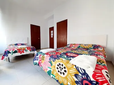 Cama o camas de una habitación en Arc House Ribera Only Adults