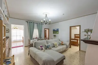 Cama o camas de una habitación en Casa rural Entre Olivos
