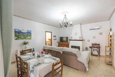 Zona de estar de Casa rural Entre Olivos
