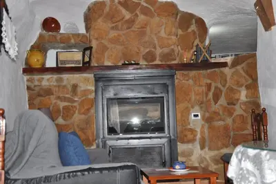 Zona de estar de Casa Cueva El Almendro