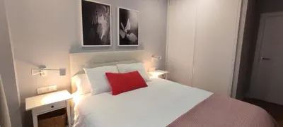 Cama o camas de una habitación en GRUPO LIMCOTEL PERLAS dE LA AXERQUIA