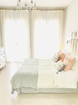 Cama o camas de una habitación en Alojamiento Hermanos Garnelo