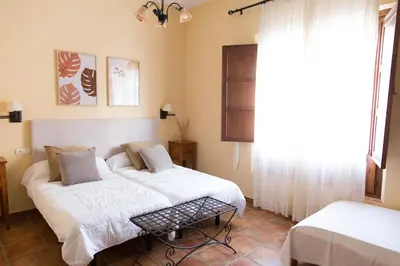 Cama o camas de una habitación en Casa Rural Aire