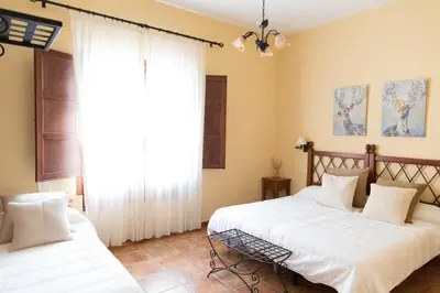 Cama o camas de una habitación en Casa Rural Aire
