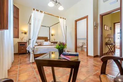 Cama o camas de una habitación en Casa Rural Aire
