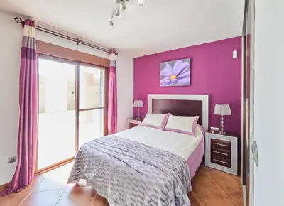 Cama o camas de una habitación en Cubo's Finca El Nogal de los Montes de Malaga