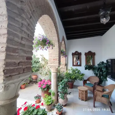 Zona de estar de El patio de Regina