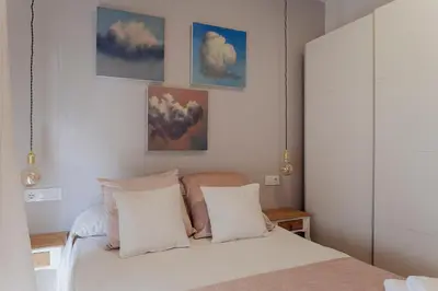 Cama o camas de una habitación en El Almezo