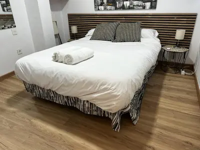 Cama o camas de una habitación en Sevilla Centro Histórico Cerca Estación AVE