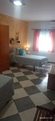 Cama o camas de una habitación en Casa Monte Los Peñasquitos