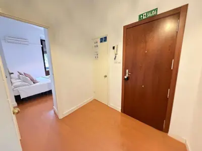 Cama o camas de una habitación en Apartamento Céntrico Corredera