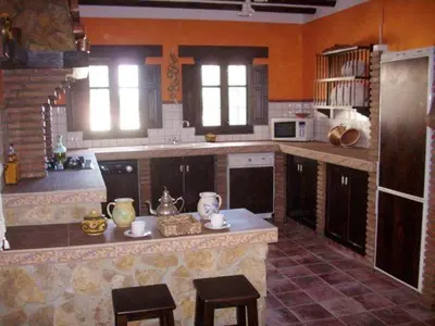 Una cocina o zona de cocina en Spacious villa with pool in Priego de Córdoba - 350 m²
