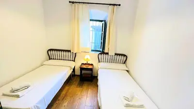 Cama o camas de una habitación en Casa Santa catalina