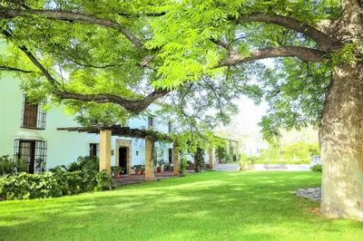 Jardín al aire libre en Casa Santa catalina