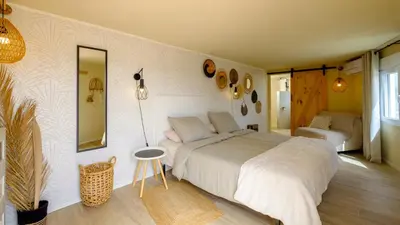 Cama o camas de una habitación en Casa la Quinta