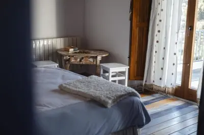 Cama o camas de una habitación en Vivienda rural del salado
