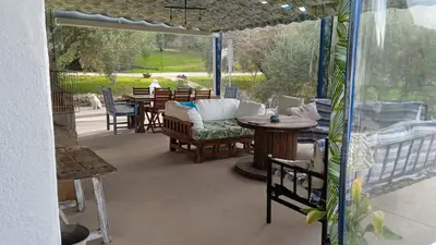 Un balcón o terraza de Vivienda rural del salado