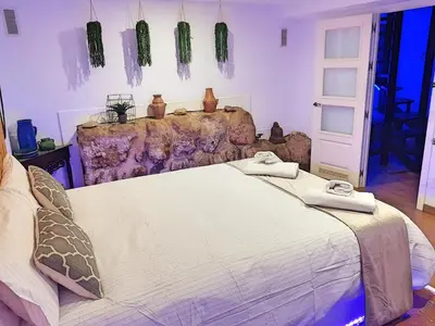 Cama o camas de una habitación en Dúplex Judería de Córdoba