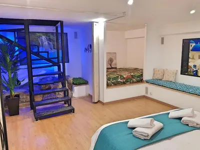 Cama o camas de una habitación en Dúplex Judería de Córdoba