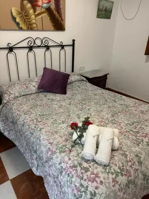 Cama o camas de una habitación en Casa D Mis Dos Gitanillas