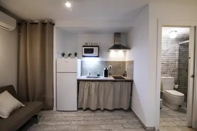 Una cocina o zona de cocina en Vivienda turística Lagarto de Jaén