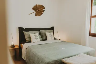Cama o camas de una habitación en Hacienda el Tarajal